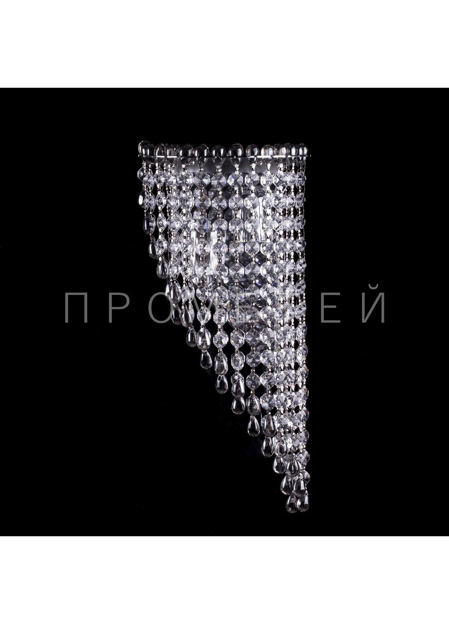 Кришталева бра на 2 лампочки (хром). B0134/2W/CH No Brand (354229658)