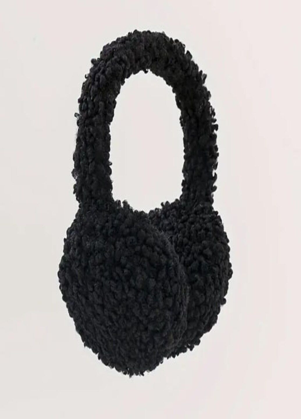 Теплі навушники Тедді зимові чорні OneSize No Brand (311596189)