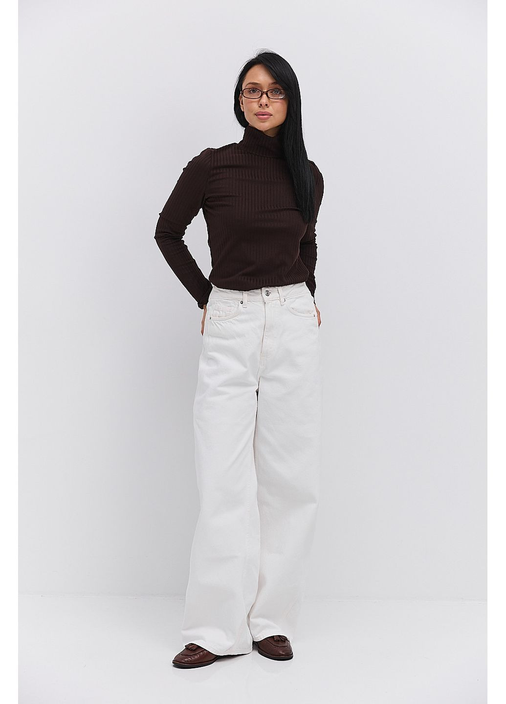 Жіночий теплий лонгслів з коміром-стійкою Arjen (368023484)