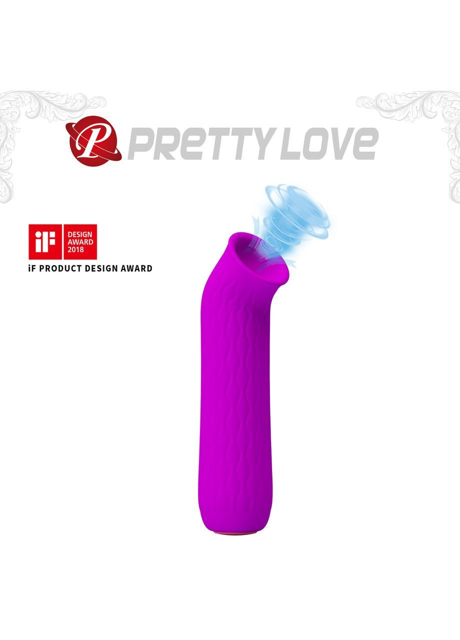 Вакуумний вібратор стимулятор клітора фіолетовий Pretty Love Ford перезаряджається LyBaile (366665715)