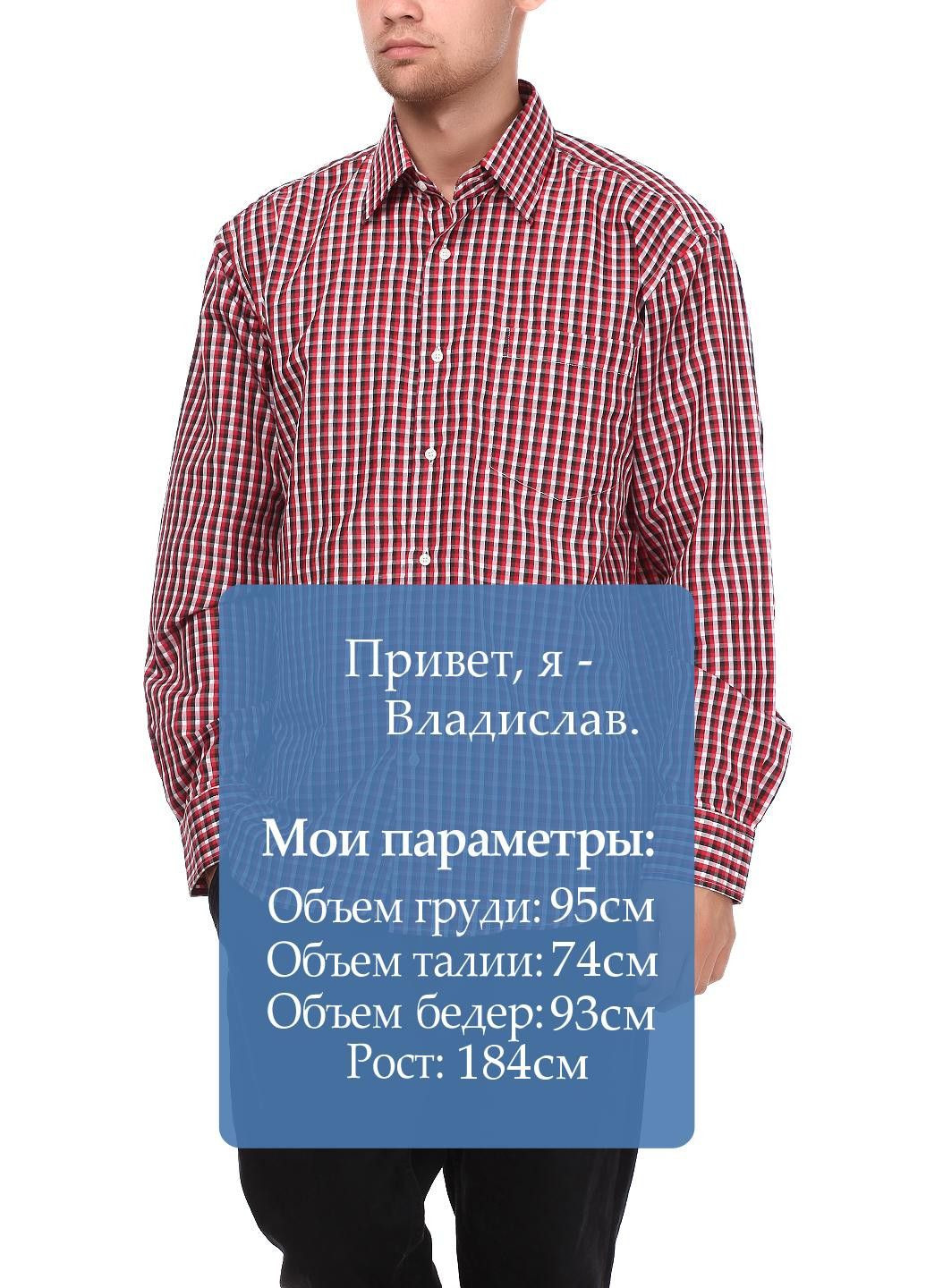 Красная повседневный рубашка в клетку Aldo & Co