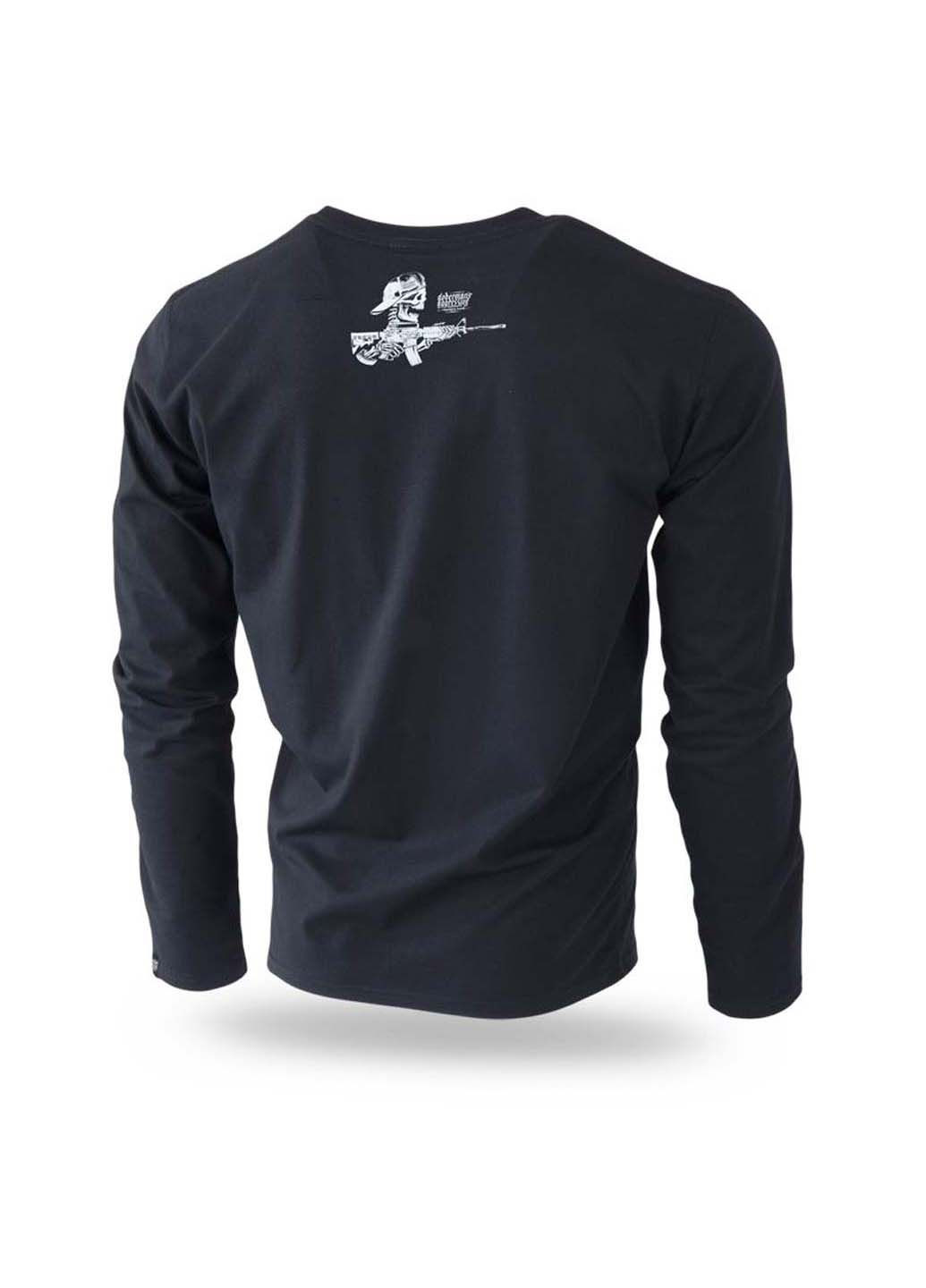 Черный демисезонный кэжуал лонгслив Dobermans Aggressive