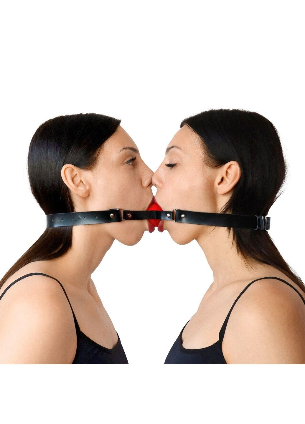 Подвійний кляп - Twins, натуральна шкіра Art of Sex (345708968)