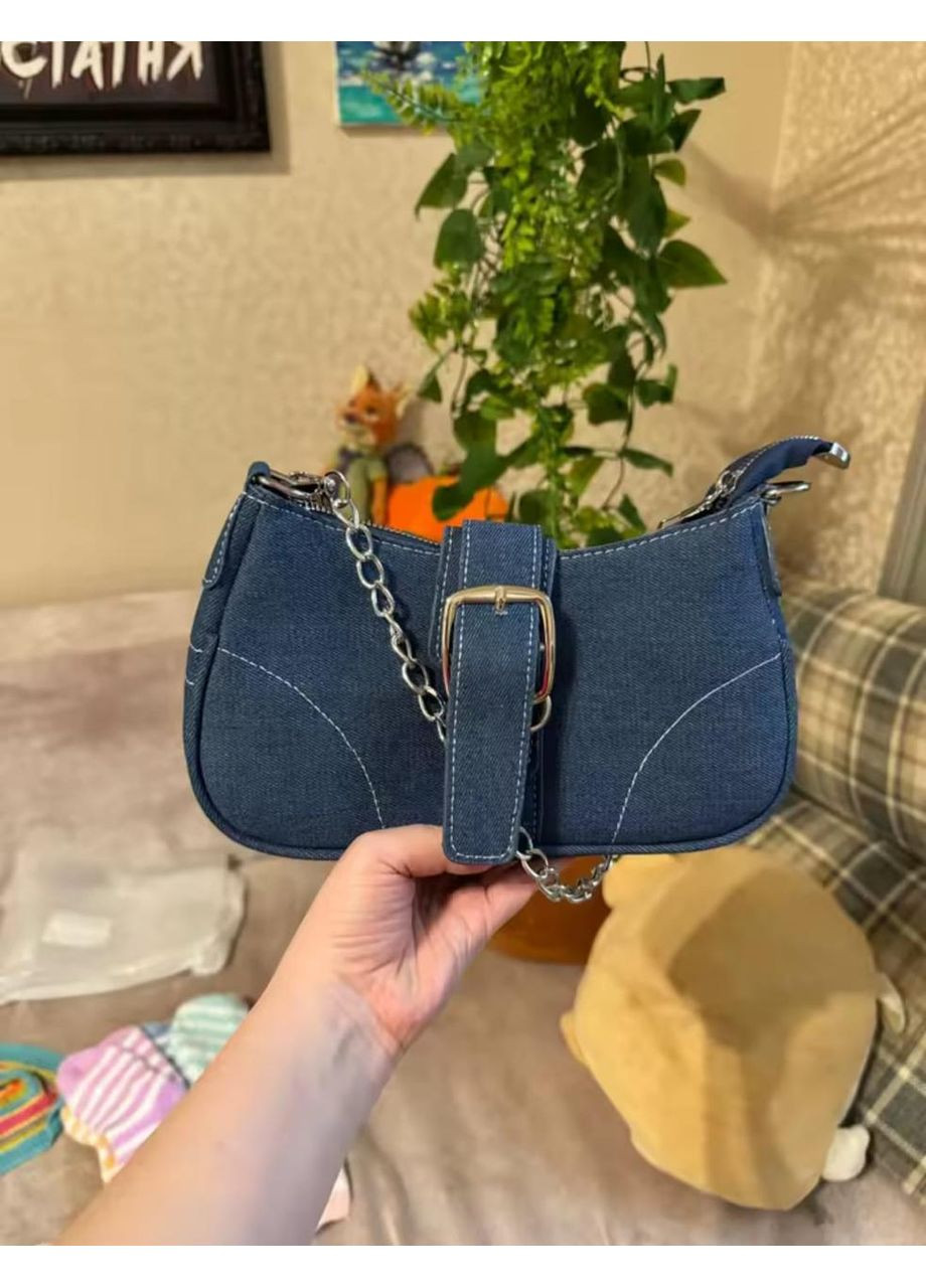 Жіноча сумка через плече, сумка крос-боді синя No Brand (366220380)