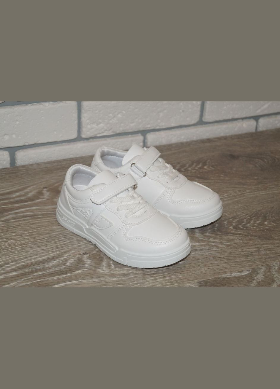Білі осінні кросівки демісезонні для дівчаток білі BBT