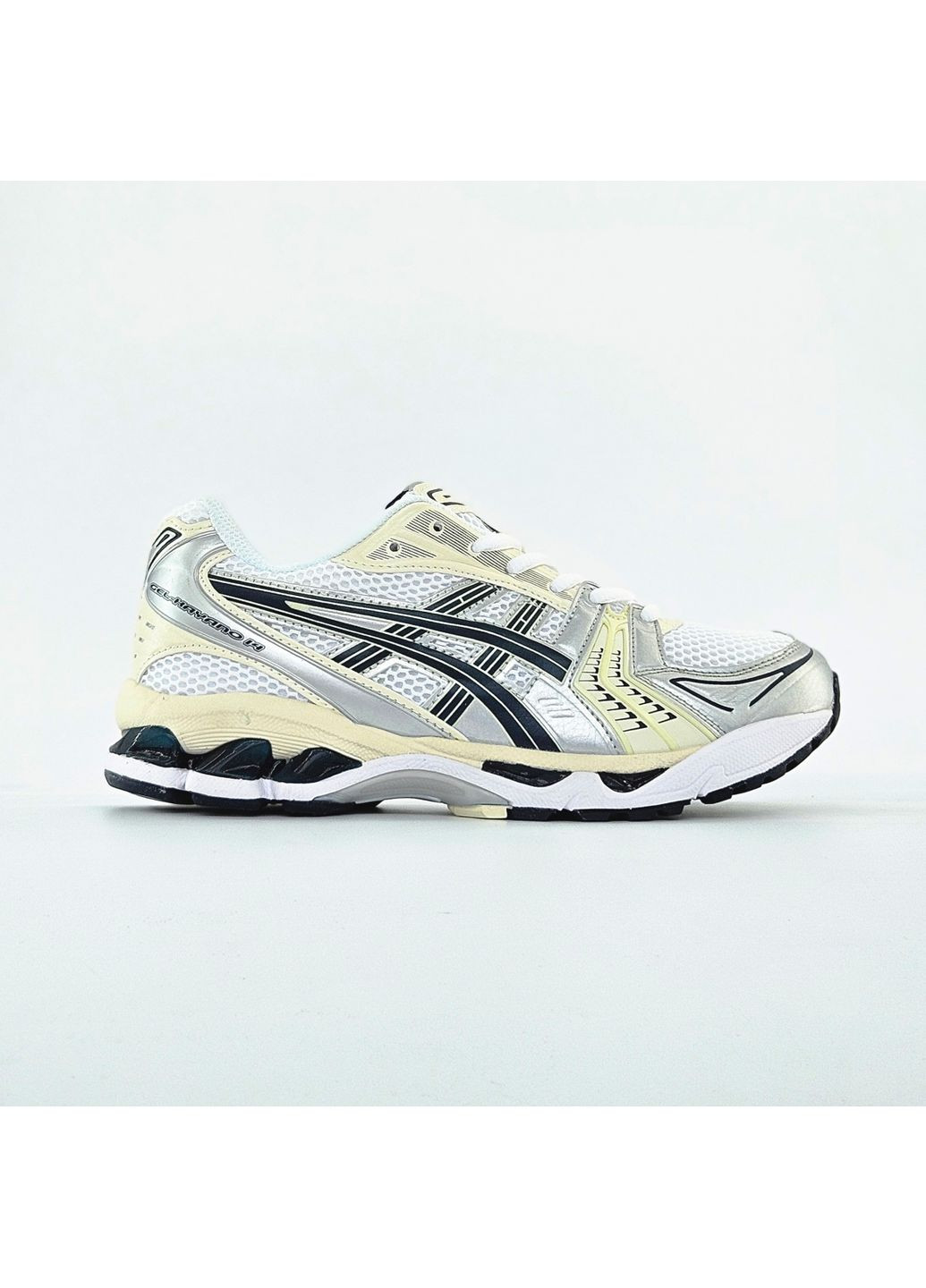 Білі Осінні кросівки чоловічі і жіночі asics gel-kayano 14 white grey black | асікс гель-каяно 14 білі сірі чорні No Brand