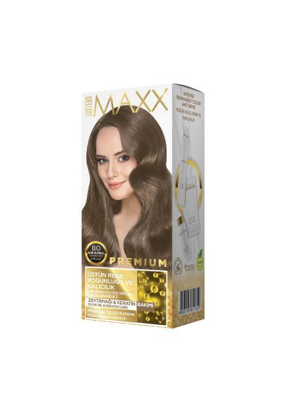 Фарба для волосся 8.0 Світло-русий 50 мл+50 мл+10 мл Maxx Deluxe (284722532)