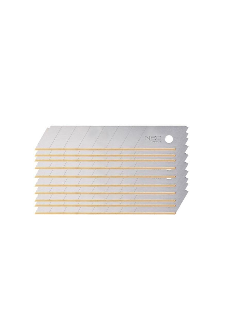 Лезо (110х18 мм, 10 шт) сегментоване кромки з титановим покриттям (22738) Neo Tools (306551779)