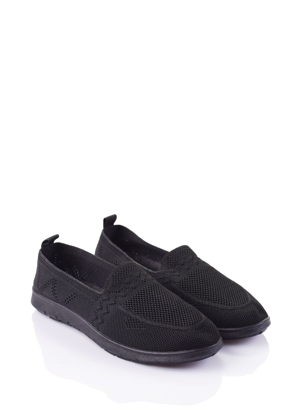 Жіночі балетки Navigator | чорні однотонні текстиль (295902081)