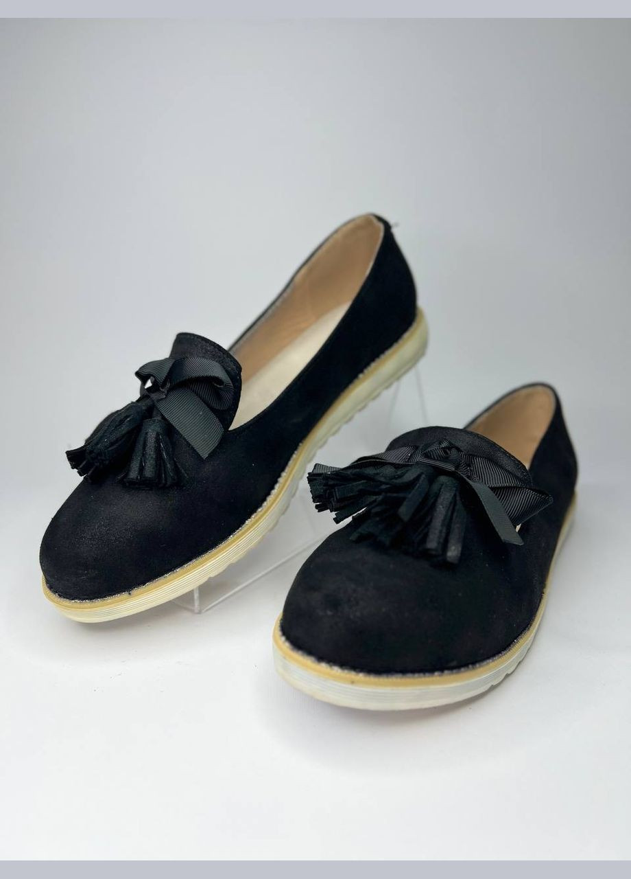 Vices Туфлі жіночі лофери чорний з штучна замша, — (303577506)