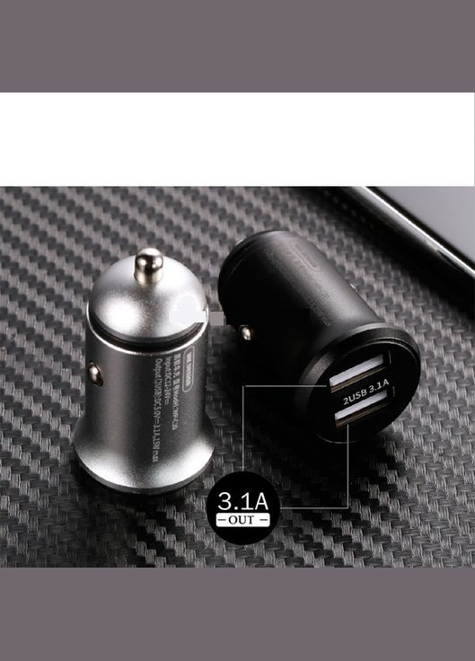 Автомобильное зарядное устройство WP-C20 3.1А 2USB Черный WK (340935536)