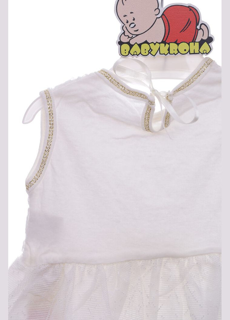 Белое платье летнее нарядное трикотажное с бантиком белое 80 см (38313) BABYKROHA (323470165)