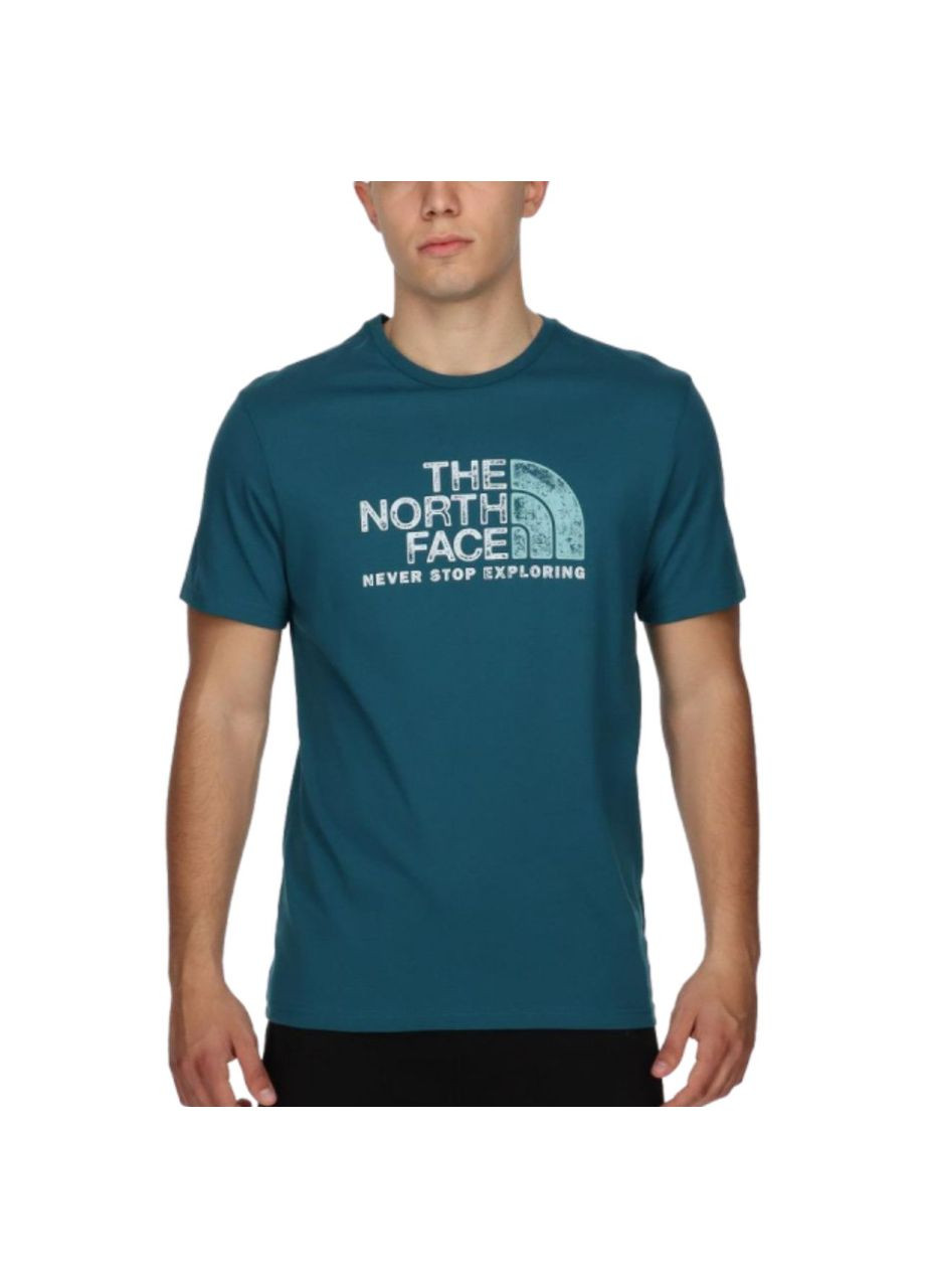 Синяя футболка The North Face