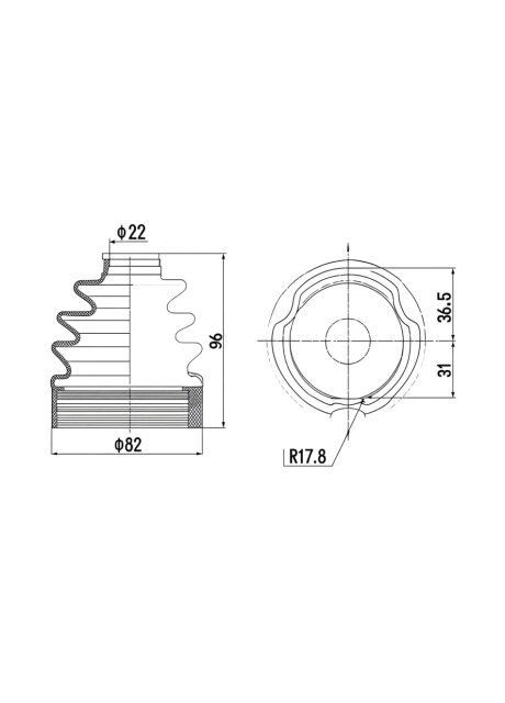 Пильовик шрус PROfit (368533199)