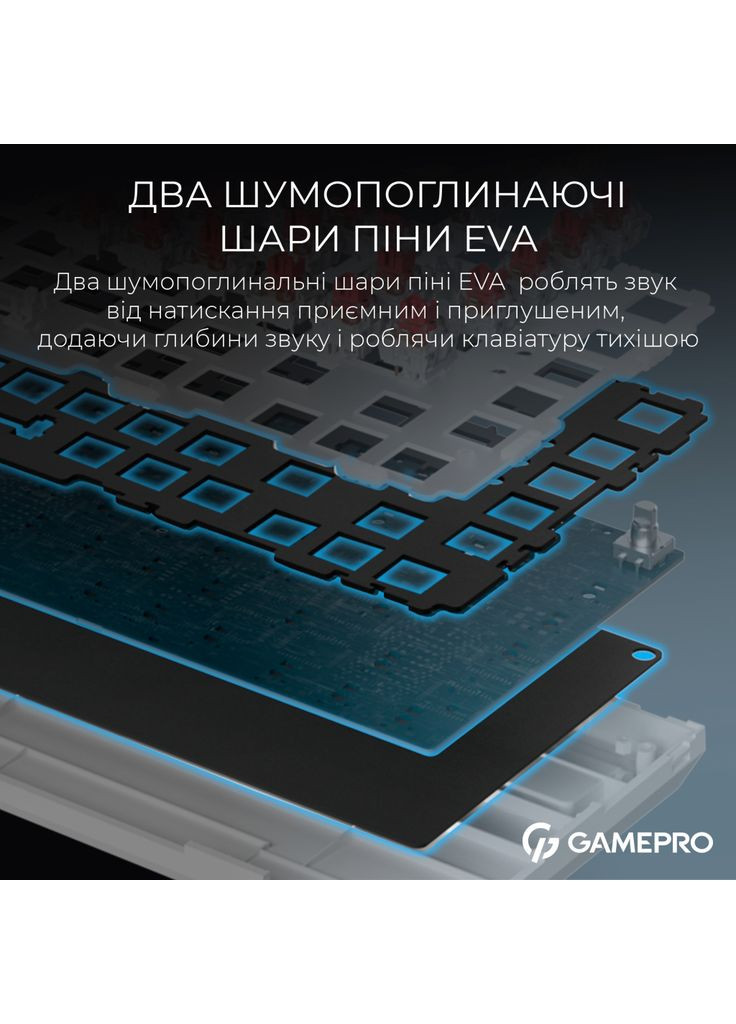 Клавіатура Asgard Valhalla MK160B Pro 75 RGB Wireless/Bluetooth/USB Black (MK160B Pro) GAMEPRO (363834505)
