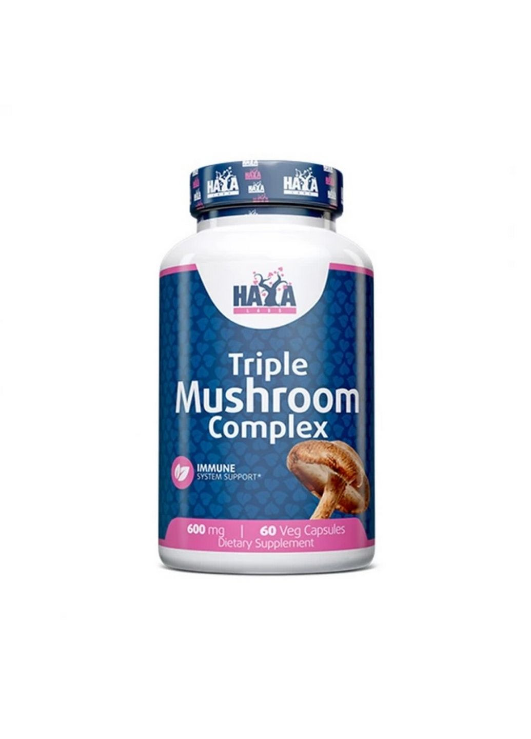Натуральная добавка Triple Mushroom Complex, 60 вегакапсул Haya Labs (293338027)