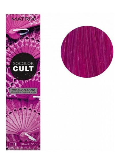 Семиперманентная краска для волос прямого действия Socolor Cult Demi без аммиака Фламенко Фуксия, 90 Matrix (292736053)