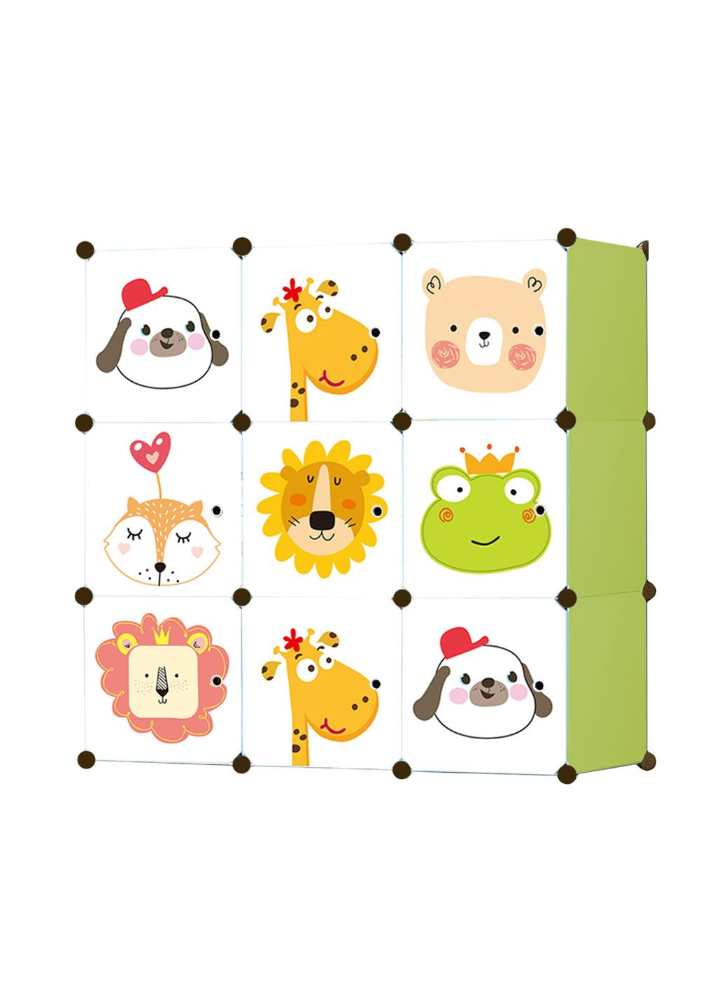 Модульный шкаф-органайзер Kids для детских игрушек зеленый Leobert (361952865)