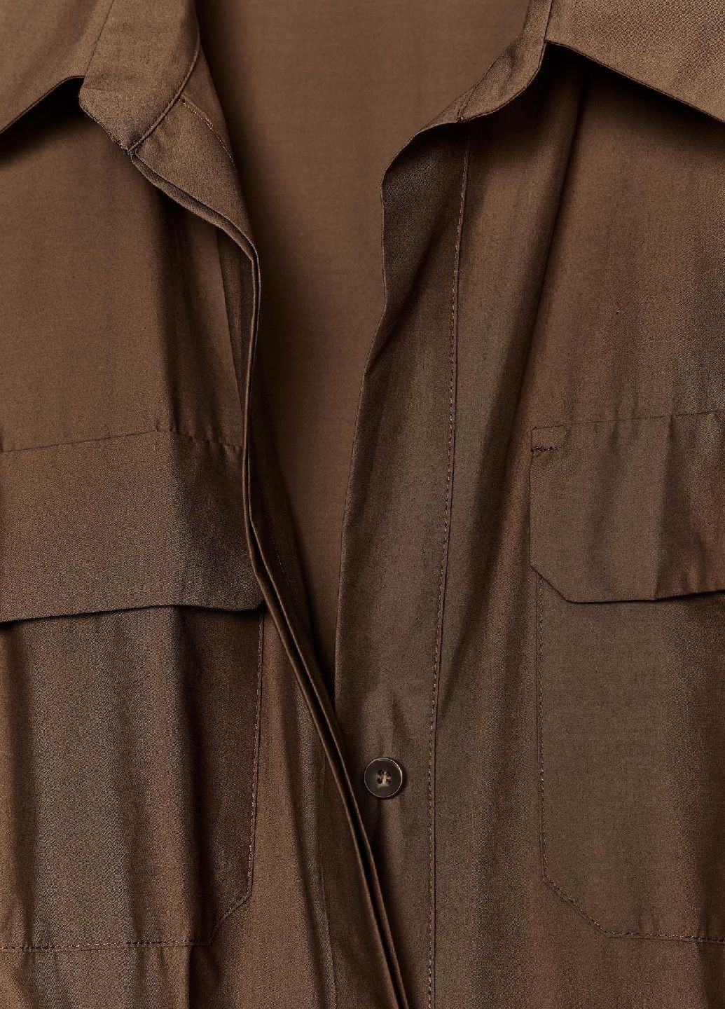 Коричнева сукня Zara однотонна