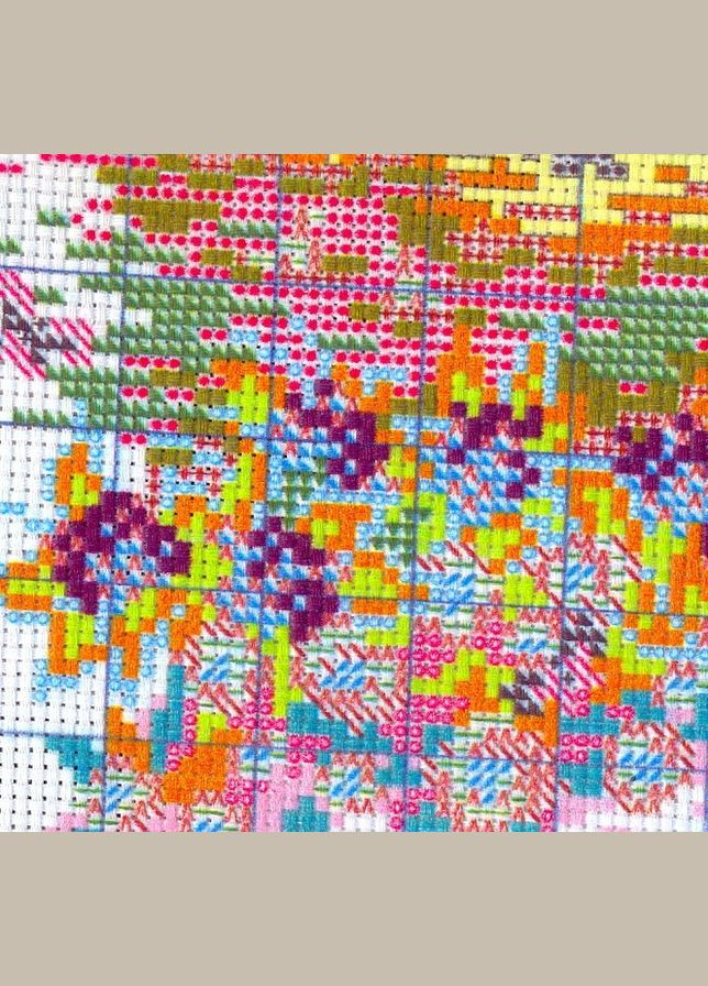 Набір для вишивання за нанесеною на канву схемою "Summer". AIDA 14CT printed 55*38 см Joy Sunday (313613675)