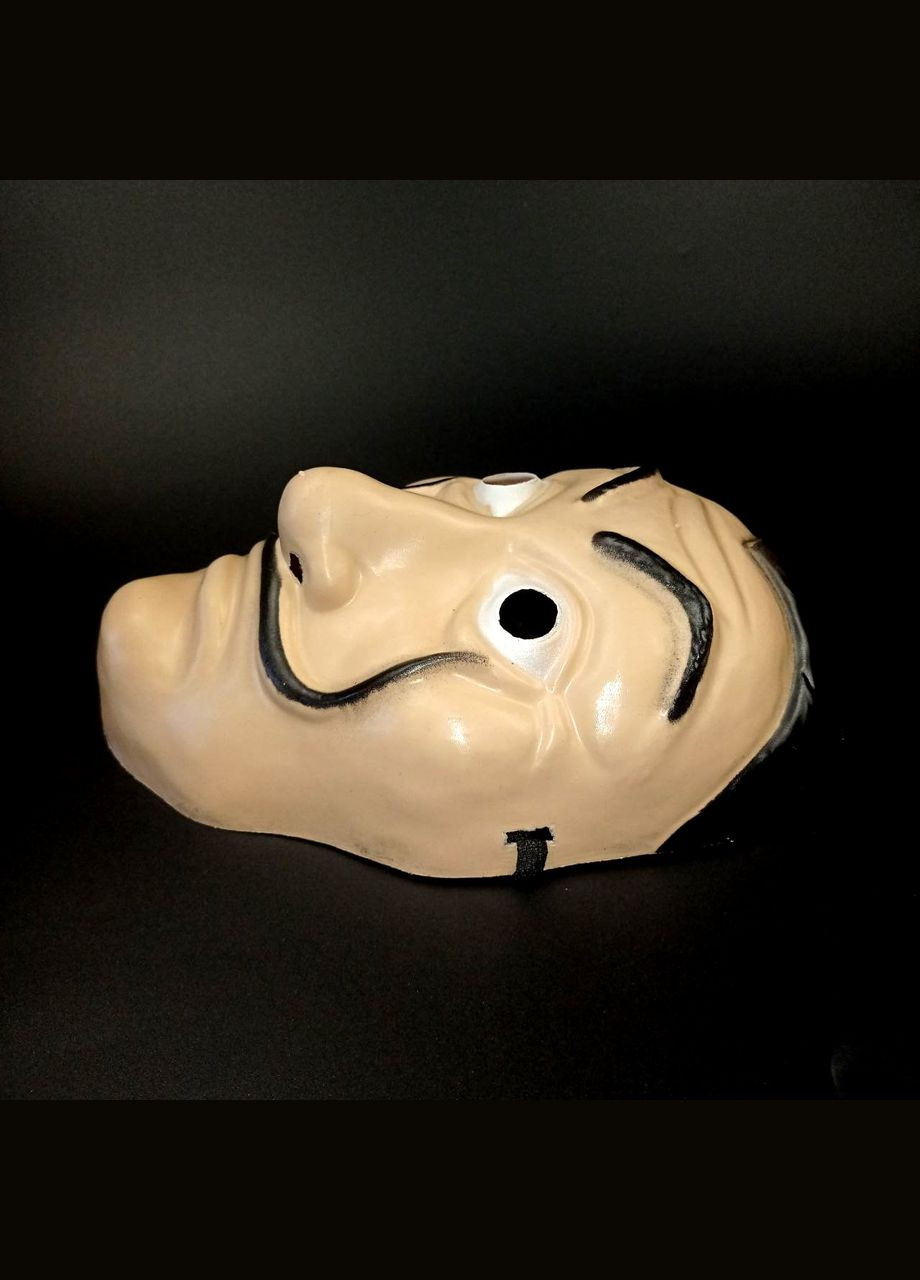 Маска Сальвадора Далее маскарадная пластиковая Бумажный дом+подарок No Brand (342384805)