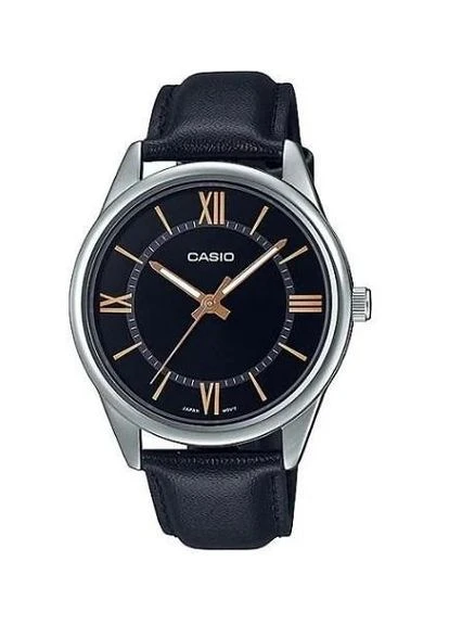 Чоловічий годинник MTP-V005L-1B5, кварцовий, шкіряний ремінець, WR 30 м Casio (402865846)