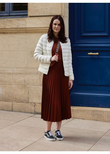 Білий демісезонний Пуховик One