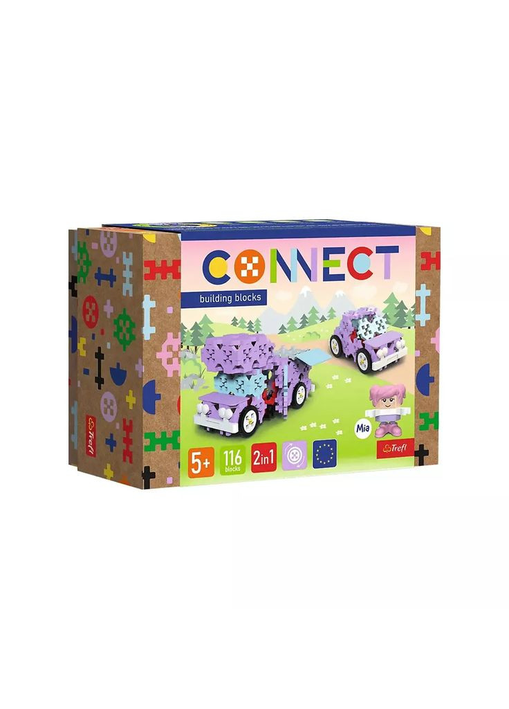 Конструктор Connect 2в1 116 дет (61968) Trefl (362538478)