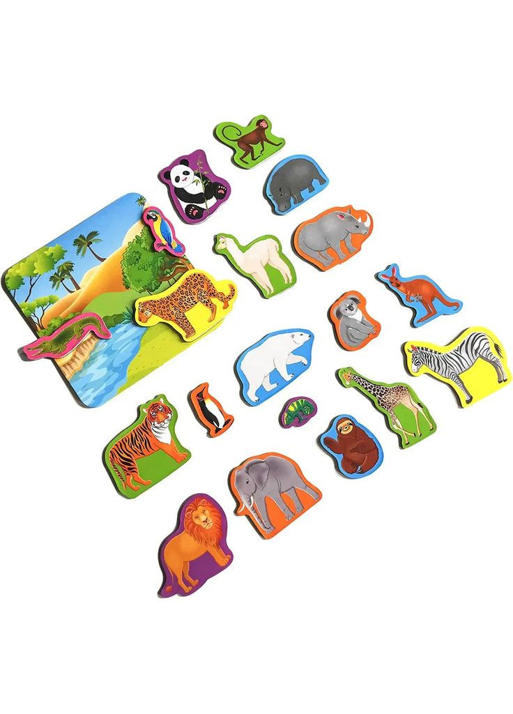 Магнітний набір Зоопарк з дошкою () Roter Kafer RK2090-02 (328398473)
