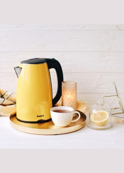 Електрочайник-Термос МG-976 1,7л/1800Вт/диск/двошаровий нерж. корпус Magio (324621303)