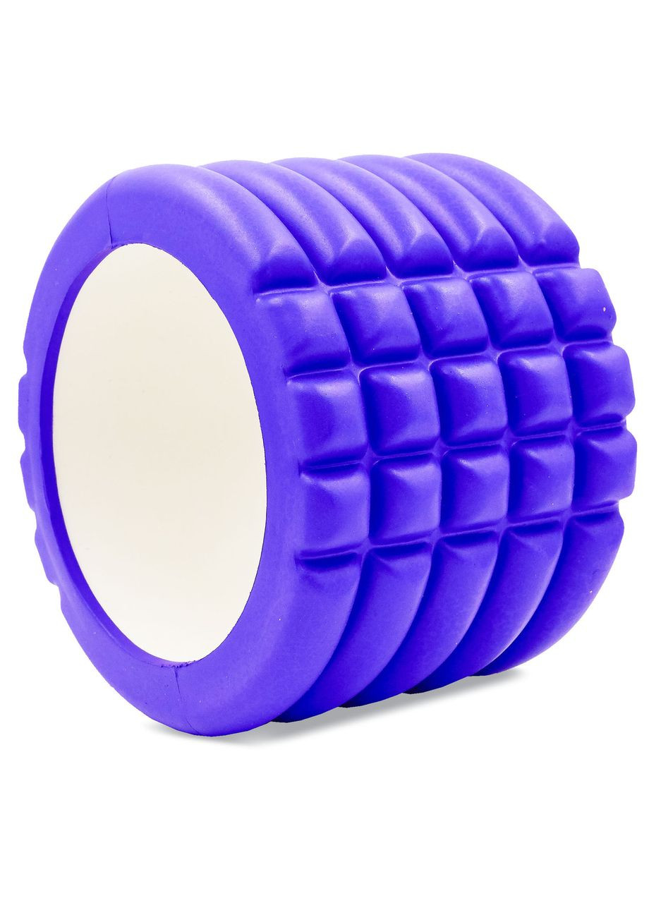 Роллер массажный цилиндр (ролик мфр) 10см Grid Roller Mini EVA (d-14см, ) (FI-5716_Фиолетовый) Zelart (361439623)