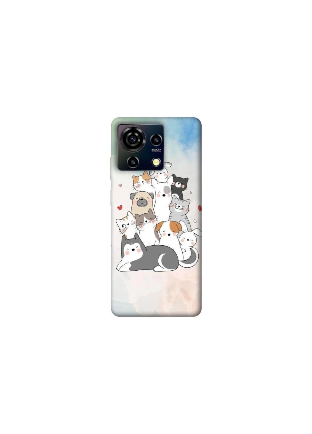 Чохол на ZTE Blade V50 Vita Funny Pets ver.2 Frontalka (379650235)