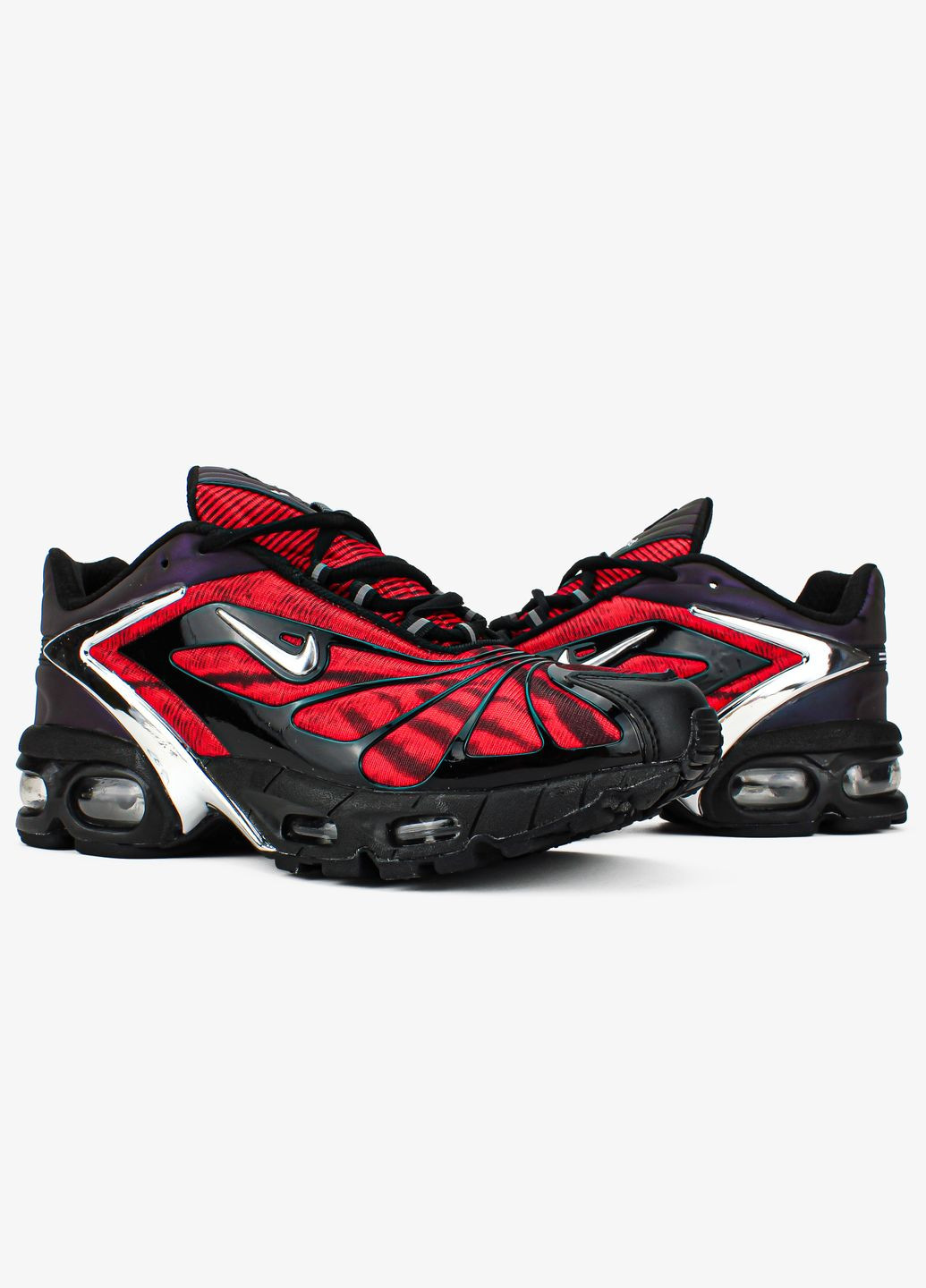 Червоні Осінні кросівки чоловічі nike air max tailwind 5 x skepta red black | найк аір макс теілвінд 5 х скепта червоні No Brand