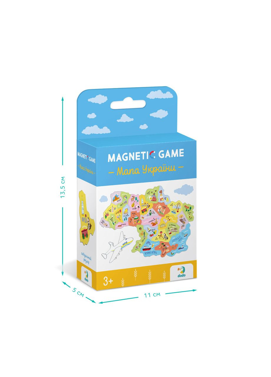 Магнітний пазл "Мапа України" (28 ел.), Магнітна карта України ДоДо Dodo (338425494)