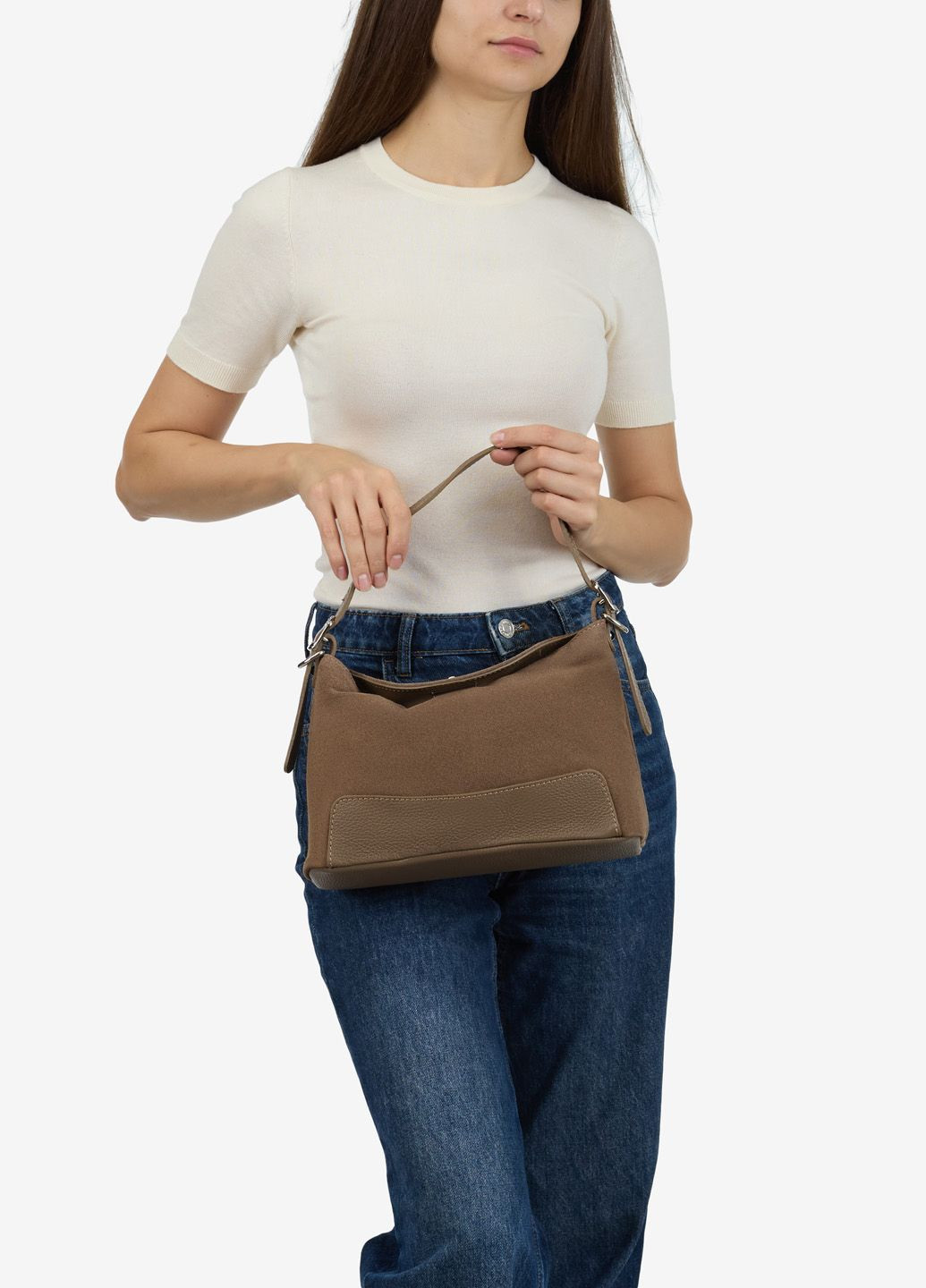 Сумка женская замшевая кросс-боди средняя Сrossbody Regina Notte (366545862)