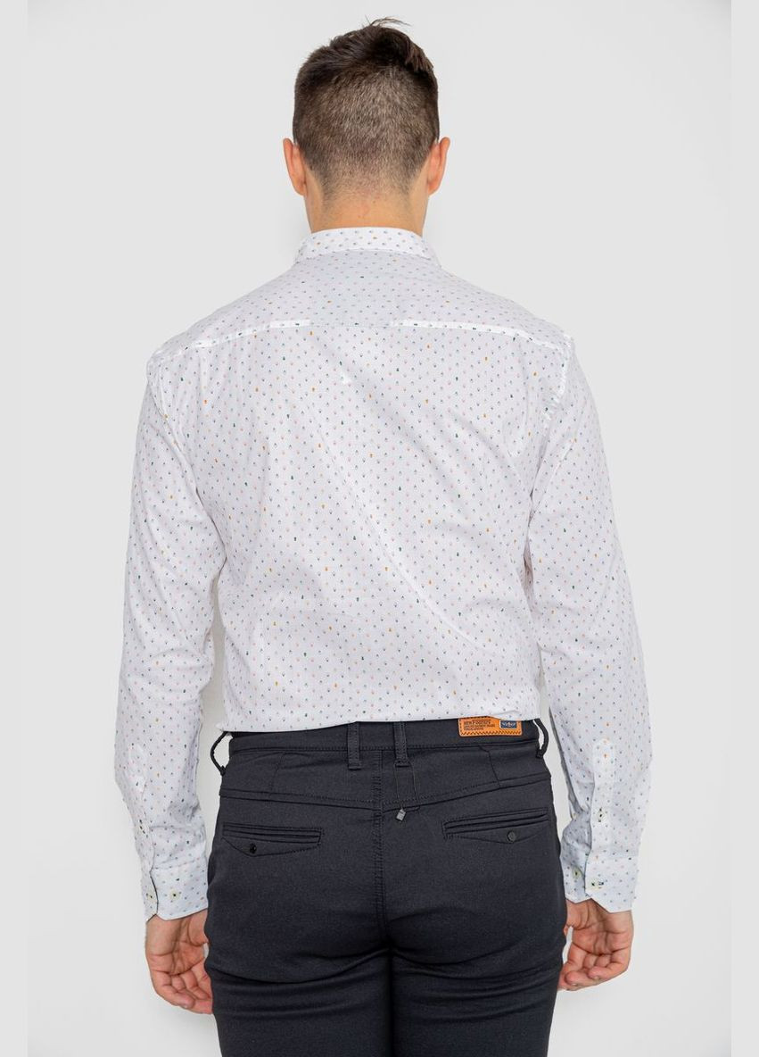 Белая повседневный рубашка Ager