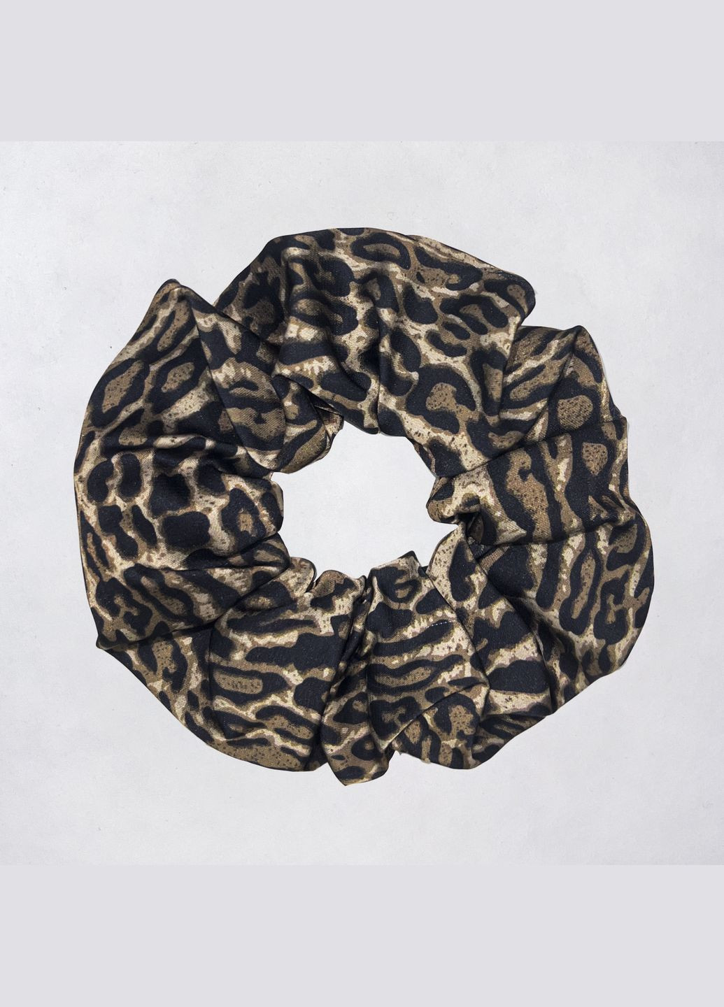 Набір резинок для волосся - Скранчі - 3 резинки з шовка-сатина леопардові InRed (306437375)