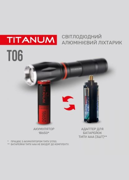 Ліхтар (TLFT06) Titanum 300lm 6500k (268146612)
