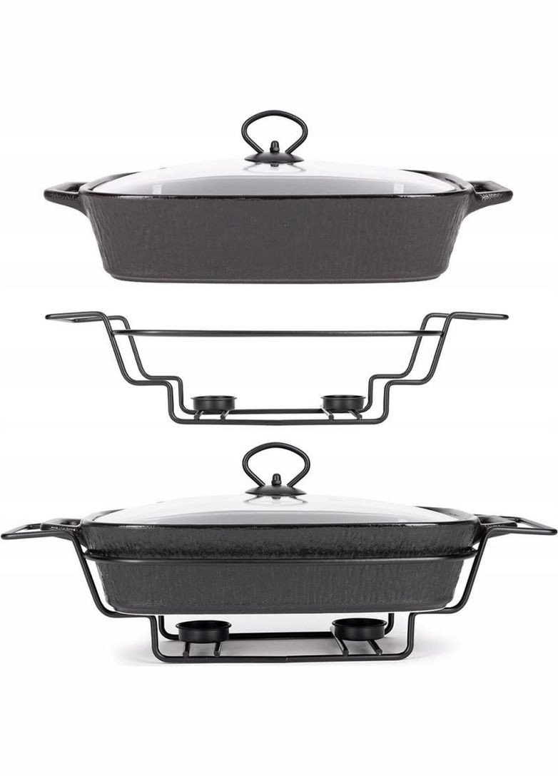 Марміт Golden Heat керамічна форма 2.5л з підставкою та підігрівом Kamille (365248159)