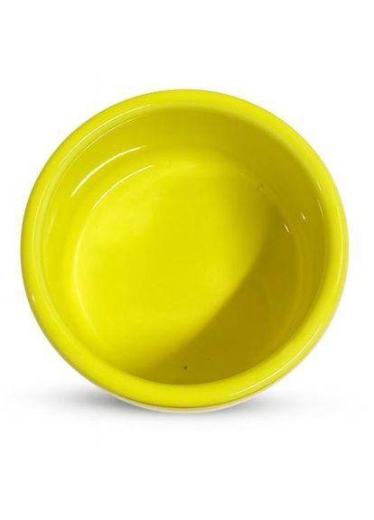 Миска керамическая для грызунов ручной работы желтая Глубина: 4 см х Ширина: 8 см Mazceramics (364789298)