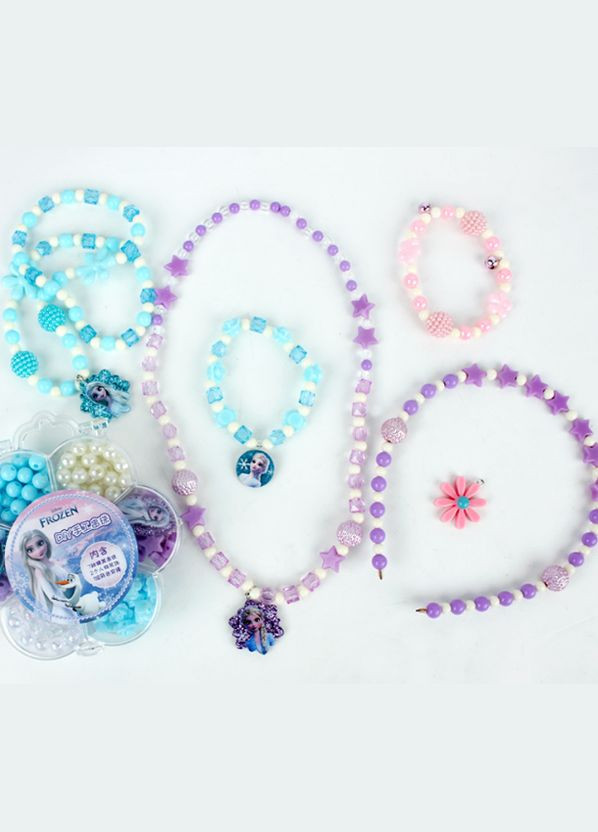 Дитячий набір для творчості Крижане Серце для створювання браслетів прикрас Diy (313865477)