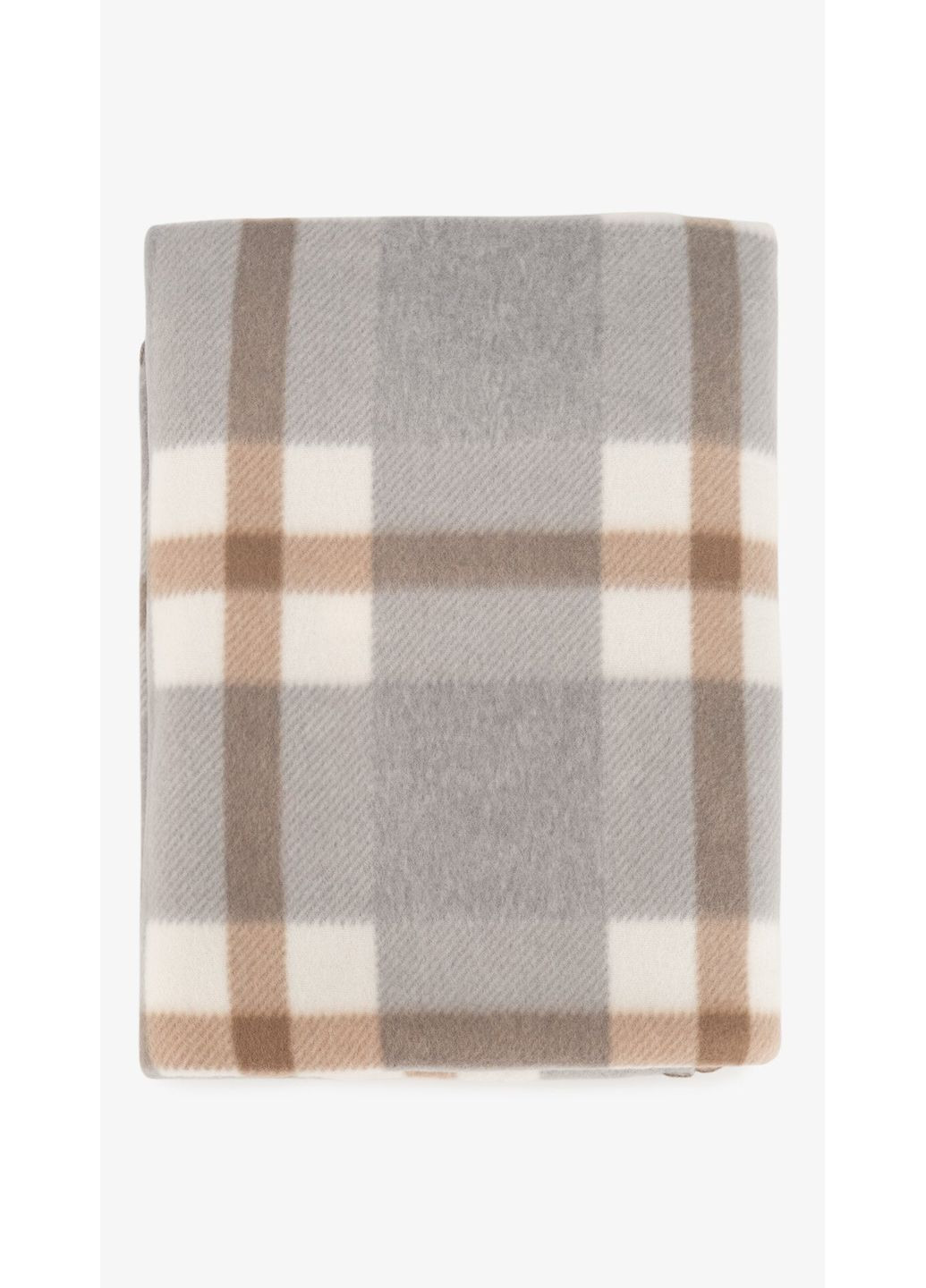 Плед флисовый с принтом Полар 181249 130х160 см Серо-бежевый shop (4820121672247) No Brand (362893522)