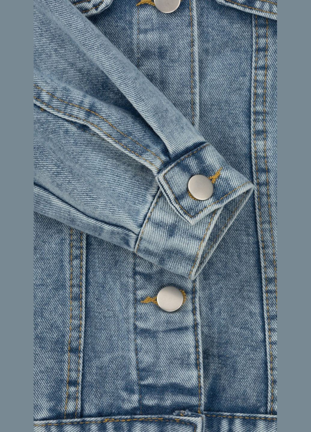 Синяя летняя куртка джинсовая для девочки 2508 116 см shop (2000999162541) Dinomin