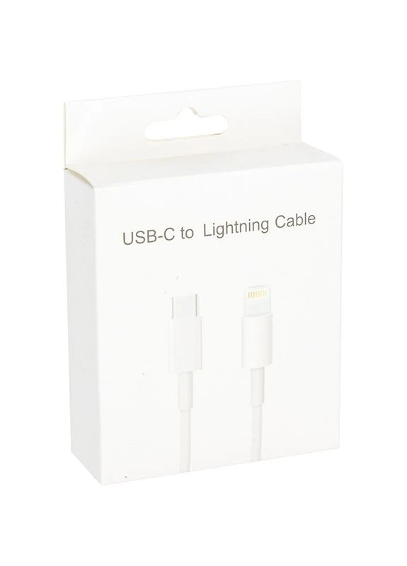 Кабель USB Type-C - Lightning, 18W, 1м (CA913268), білий, вилка-вилка PowerPlant (371634426)