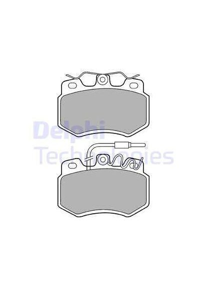 Комплект тормозных колодок. Delphi (365243491)