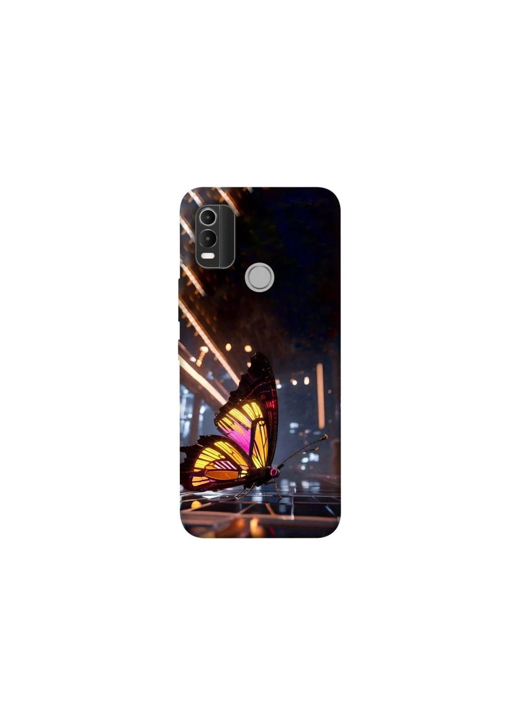 Чехол на Nokia C21 Plus Cyber butterfly Frontalka (375907406)
