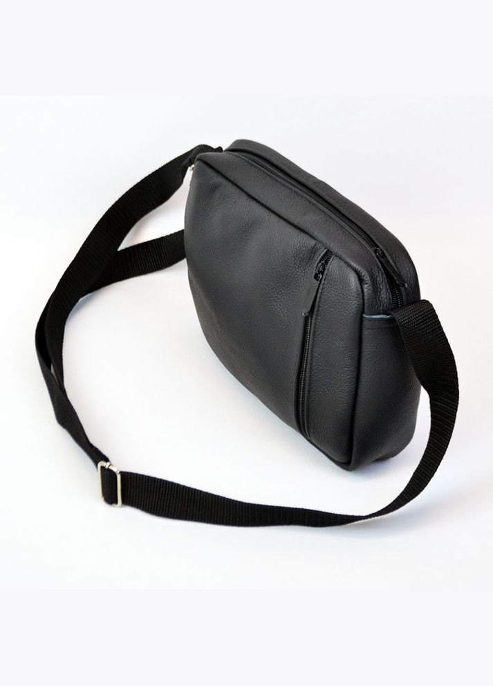 Стильная мужская сумка-мессенджер из натуральной кожи флотар, черного цвета, мужские сумки через плечо No Brand (306543355)