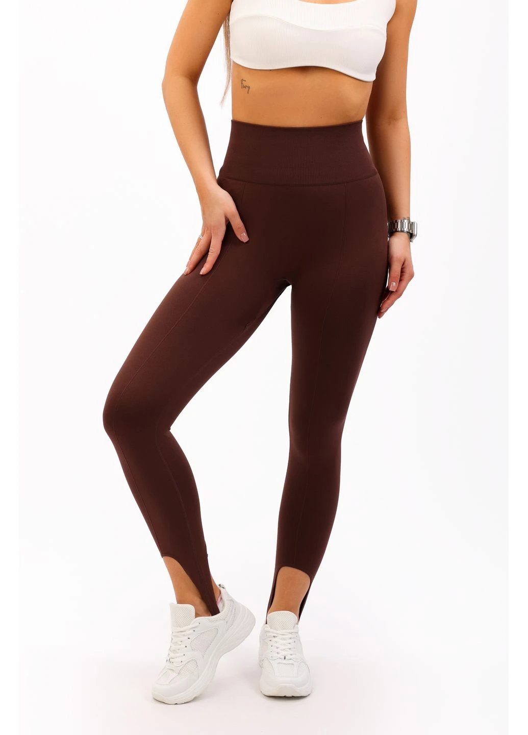 Коричневые лосины женские коричневые 347178 Where Uwear