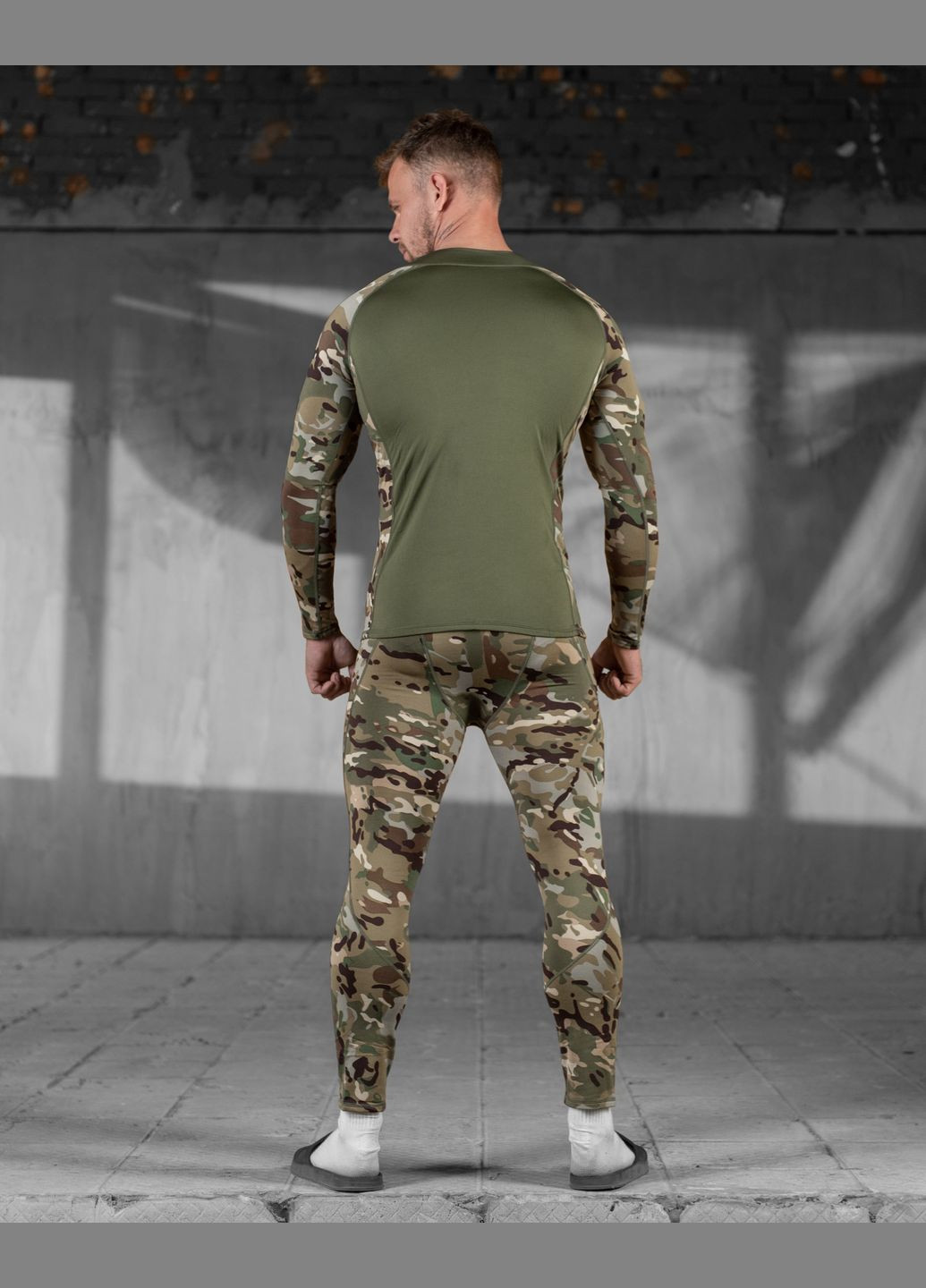 Мужское термобелье мультикам+олива No Brand (307084061)