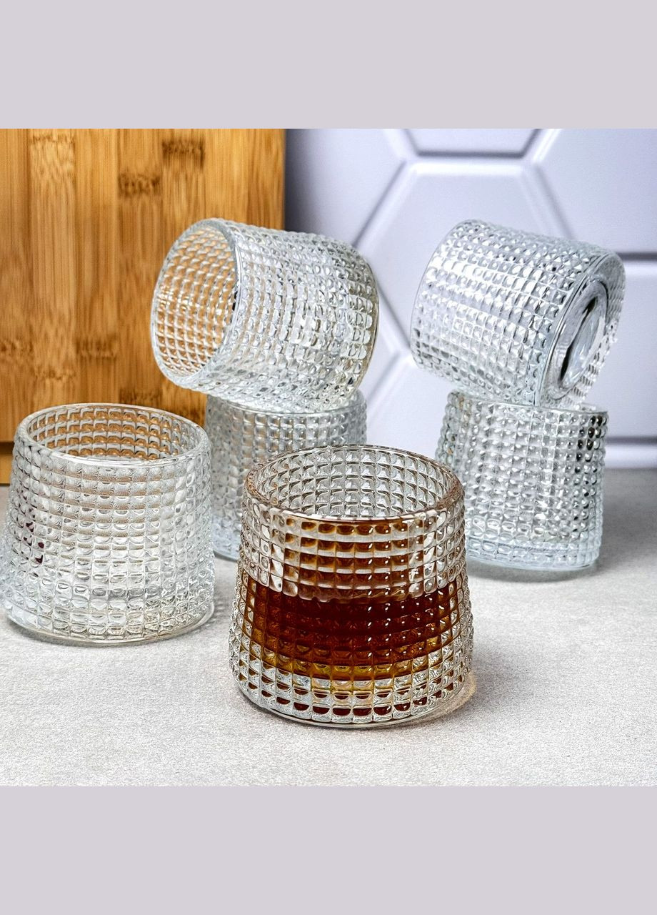 Набір обертових склянок для віскі 6 шт 170 мл Шоколад No Brand (340469637)